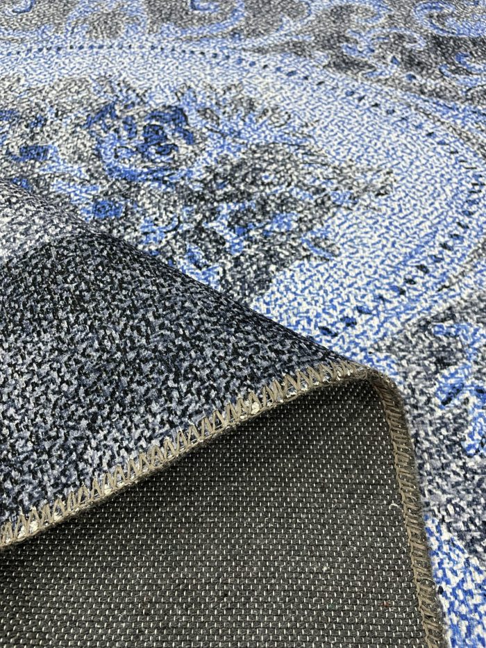 Şönil dokuma halı kilim 4m² - 155x230 Mavi 50 - Görsel 2