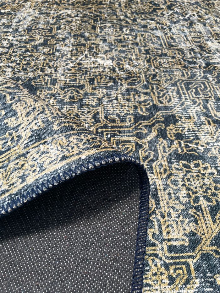 Şönil dokuma halı kilim 4m² - 155x230 eskitme sarı 20 - Görsel 2