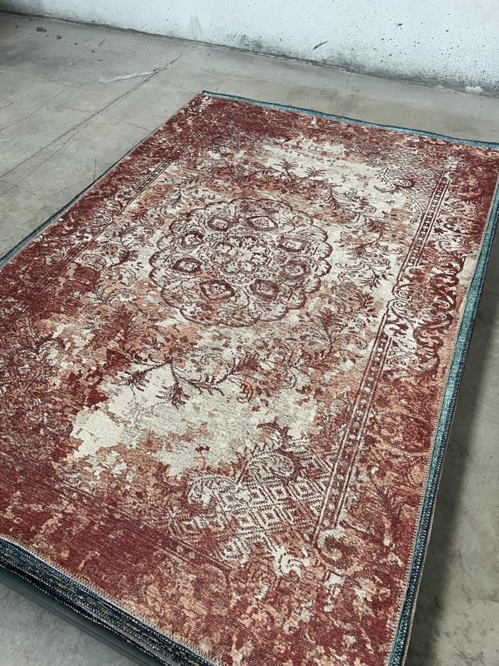 Şönil dokuma halı kilim 4m² - 155x230 kiremit 90 - Görsel 1