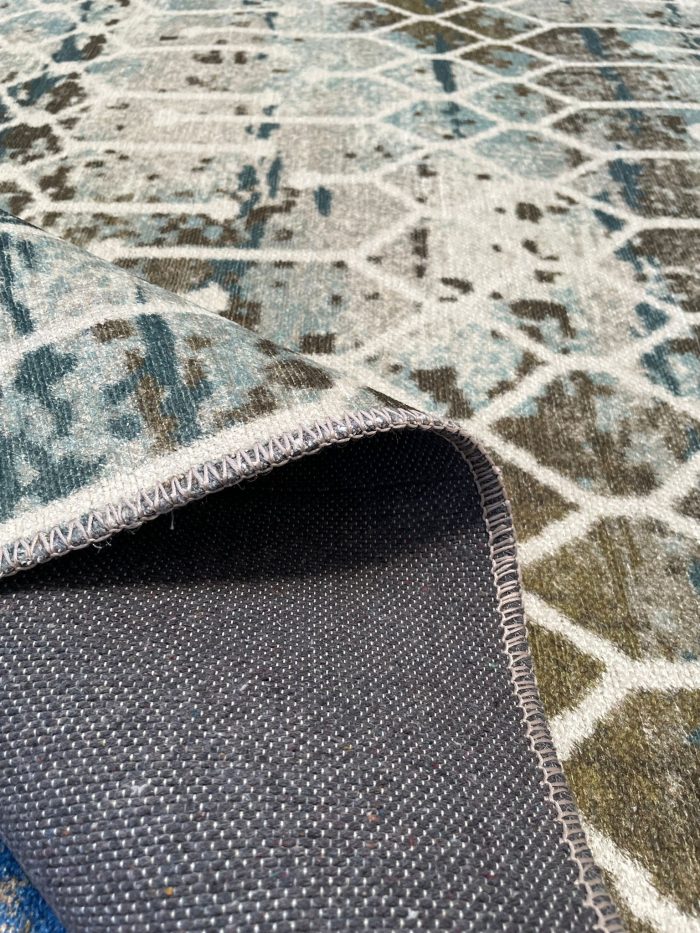 Şönil dokuma halı kilim 4m² - 155x230 Yeşil 45 - Görsel 2