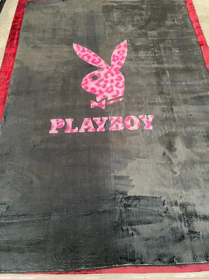 Defolu bambu 175x255 siyah - Görsel 1